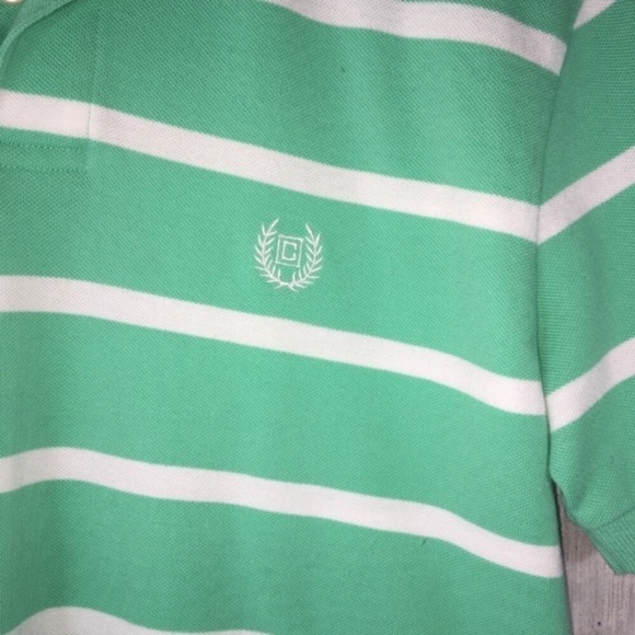 Chaps Green Striped Polo - Picture 4 of 4